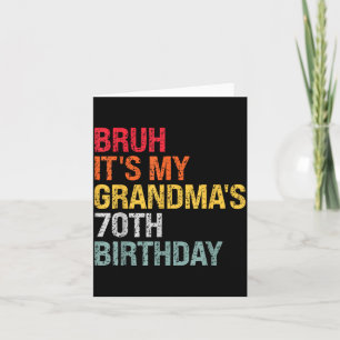 Es ist Oma's 70. Geburtstag Königin 70 Jahre Karte