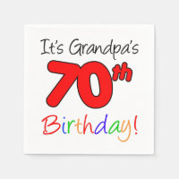Es ist Opas 70. Geburtstagsparty Napkins
