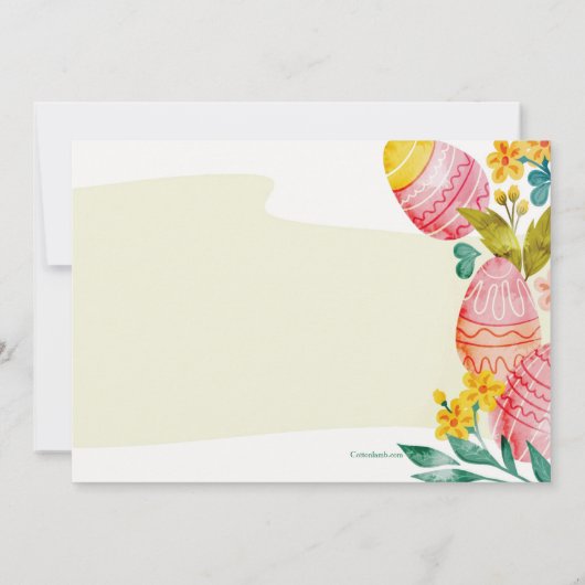 Es ist Ostzeit Einladung (Rückseite)