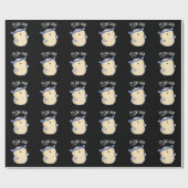 Es ist Owl Good Funny Bird Pun Dark BG Geschenkpapier (Flach)