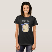 Es ist Owl Good Funny Bird Pun Dark BG T-Shirt (Vorne ganz)