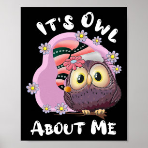 Es ist Owl über mich - Weihnachten Weihnachtsfeier Poster