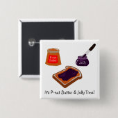 Es ist P-nut Butter & Jelly Time Button (Vorne & Hinten)