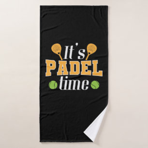 Es ist Padel Time Tennis Sport Badehandtuch
