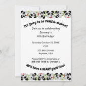 Es ist Panda-Monium Einladung (Vorderseite)