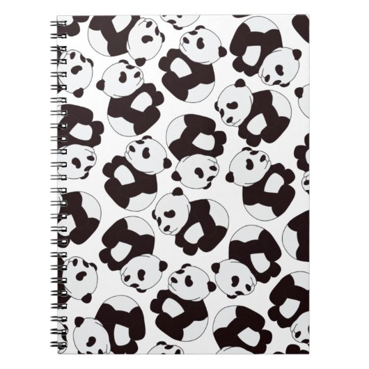 Es ist Panda-Zeit! Notizbuch Notizblock (Vorderseite)