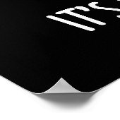 Es ist Party Thyme Funny Herb Pun Dark BG Poster (Ecke)