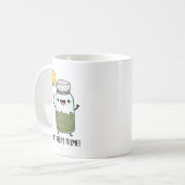 Es ist Party Thyme Funny Herb Pun Kaffeetasse (Vorderseite Links)