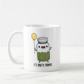 Es ist Party Thyme Funny Herb Pun Kaffeetasse (Links)