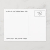 Es ist Party Time in Aruba Einladungspostkarte (Rückseite)