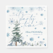 Es ist Party Winterjahreszeit Serviette (Vorderseite)