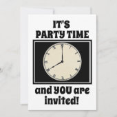 Es ist Party-Zeit Einladung (Vorderseite)