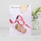 Es ist Party Zeit Einladung (Stehend Vorderseite)