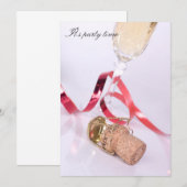 Es ist Party Zeit Einladung (Vorne/Hinten)