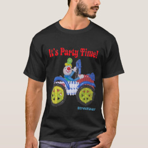 Es ist Party-Zeit-Shirt mit Ballon-Clown im Auto T-Shirt