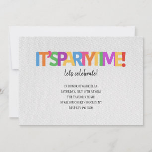 Es ist Partyzeit Einladung