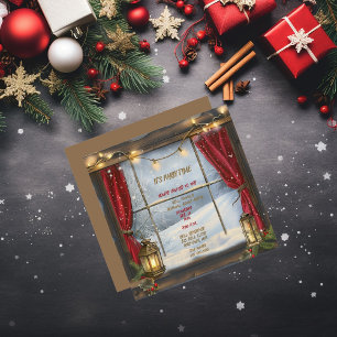 Es ist Partyzeit Weihnachtsfeier Einladung