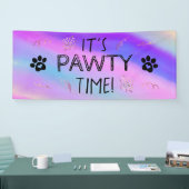 Es ist Pawty Time Banner (Messe)