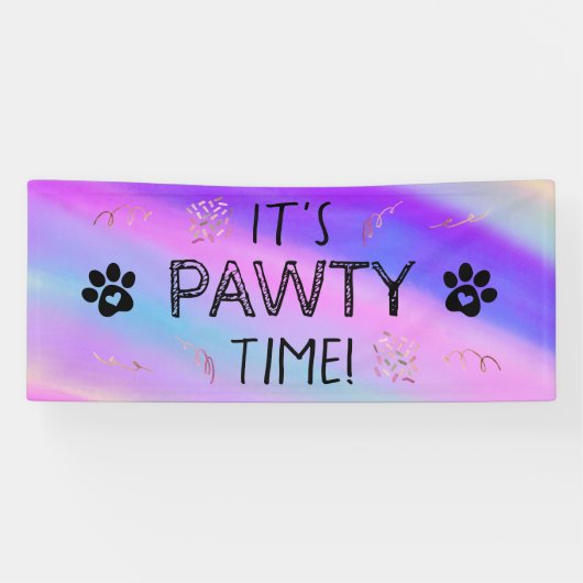 Es ist Pawty Time Banner (Horizontal)