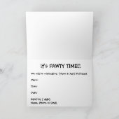 Es ist pawty Time! OES Bday Card Einladung (Innenseite)