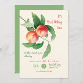 Es ist Peach Picking Time Einladung (Vorne/Hinten)