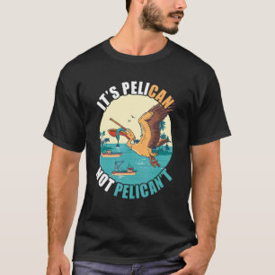 Es ist Pelikan-Tropenvogel Vogelinsel-Boot-Fisch T-Shirt