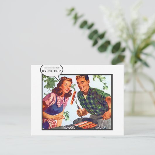 "Es ist perfekt!" Postkarte (Stehend Vorderseite)