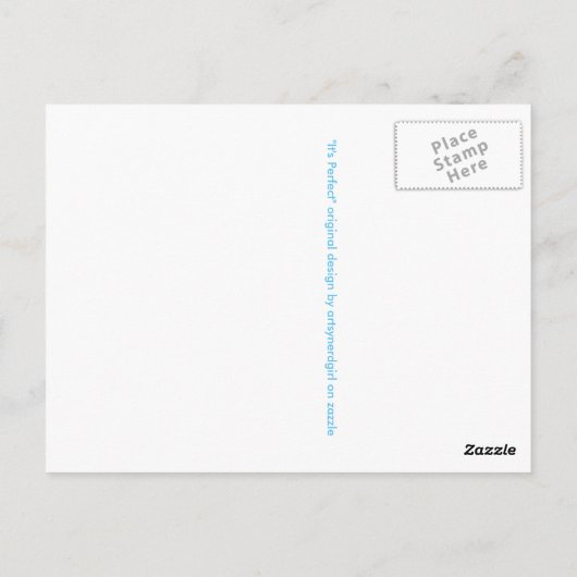 "Es ist perfekt!" Postkarte (Rückseite)