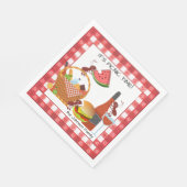 Es ist Picnic Time Paper Napkin Serviette (Ecke)