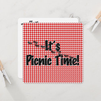 Es ist Picnic Time! Rotes Tischtuch mit Anten