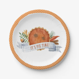 Es ist Pie Time   Pumpkin Pie Paper Plate Pappteller