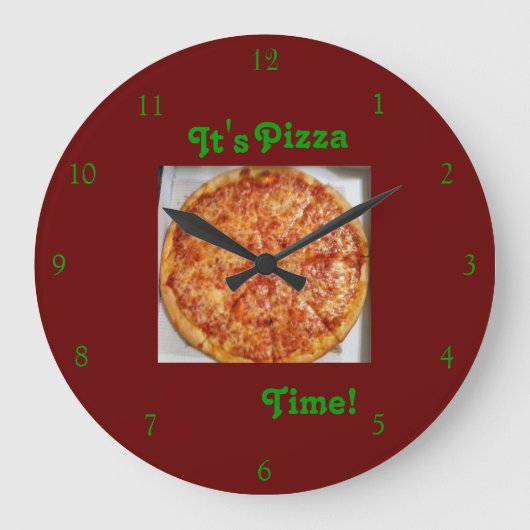 Es ist Pizza Time! Uhr (Vorderseite)