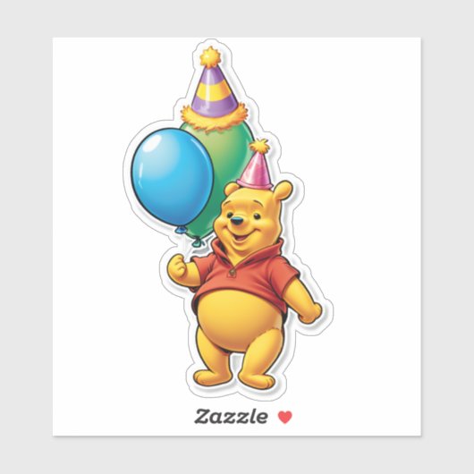 Es ist Poohs Partyzeit! Aufkleber (Blatt)