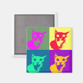 Es ist Pop-Art Lance auf einem funky Kühlschrankma Magnet (Vorderseite/Rückseite)