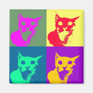 Es ist Pop-Art Lance auf einem funky Kühlschrankma Magnet