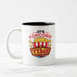 Es ist Popcorn Time Movie Cinema Lover Zweifarbige Tasse