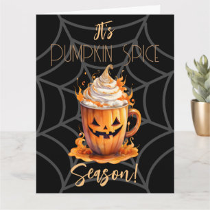 Es ist Pumpkin Gewürzsaison geklappte Grußkarte Karte