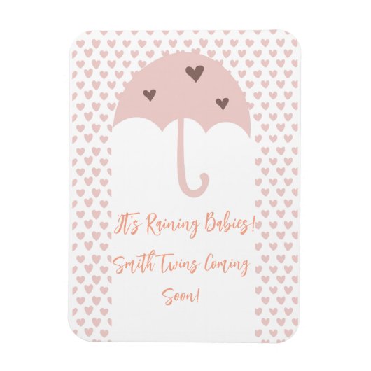 Es ist "Rain Twin Pregnancy Magnet" Magnet (Vertikal)