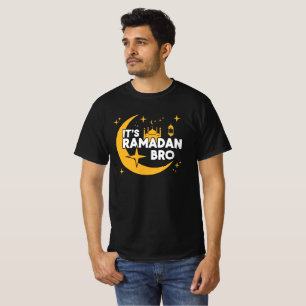 Es ist Ramadan Bro Frohes Fasten Islamischer Halbm T-Shirt