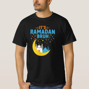 Es ist Ramadan Bruh Muslim Ramadan Mubarak Eid Män T-Shirt
