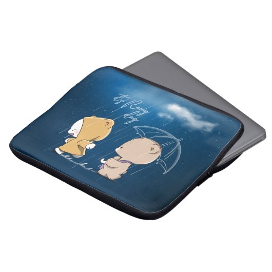 Es ist regnerisch | 13" laptopschutzhülle (Vorne Oben)