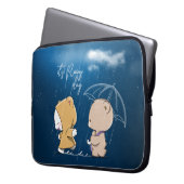 Es ist regnerisch | 15" laptopschutzhülle (Vorderseite Links)