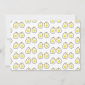 Es ist regnerische Babys Rosa Schirmherrschaft der Ankündigung (Rückseite)