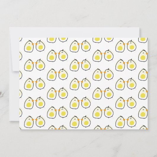 Es ist regnerische Babys Rosa Schirmherrschaft der Ankündigung (Rückseite)