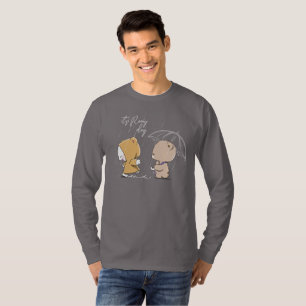 Es ist regnerischer Tag   Langes Herrenoberteil T-Shirt