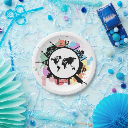 Es ist Reisezeit Pappteller (Party)