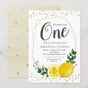 Es ist reizend, ein Zitronengeburtstag zu sein Einladung