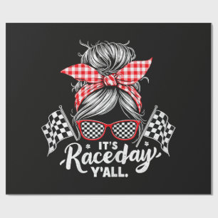 Es ist Renntag, Leute, Rennsport Geschenkpapier