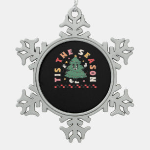 Es ist Retro-Halloween-Saison Grusel-Saison Herbst Schneeflocken Zinn-Ornament