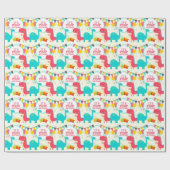 Es ist Roar Birthday Dinosaurier Geschenkpapier (Flach)